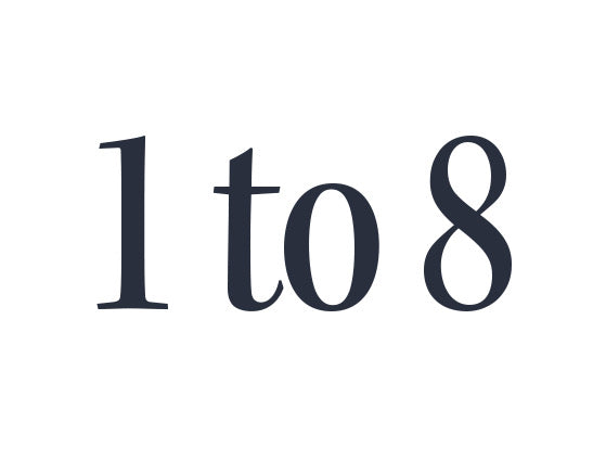 1 to 8